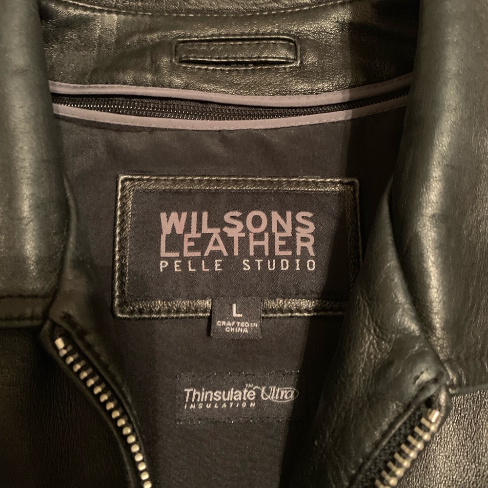 Wilson’s oversized vintage leather jacket bomber - Picture 9 of 14